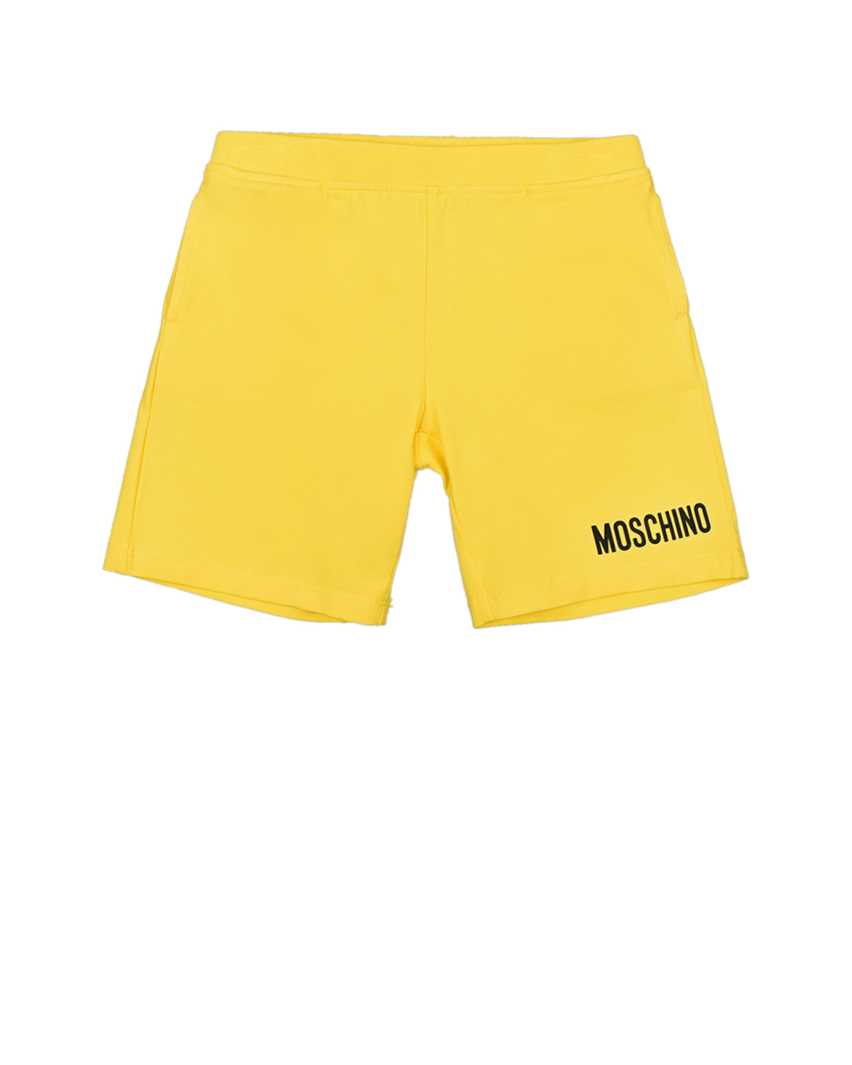 Где купить Желтые шорты с логотипом Moschino детские Moschino 