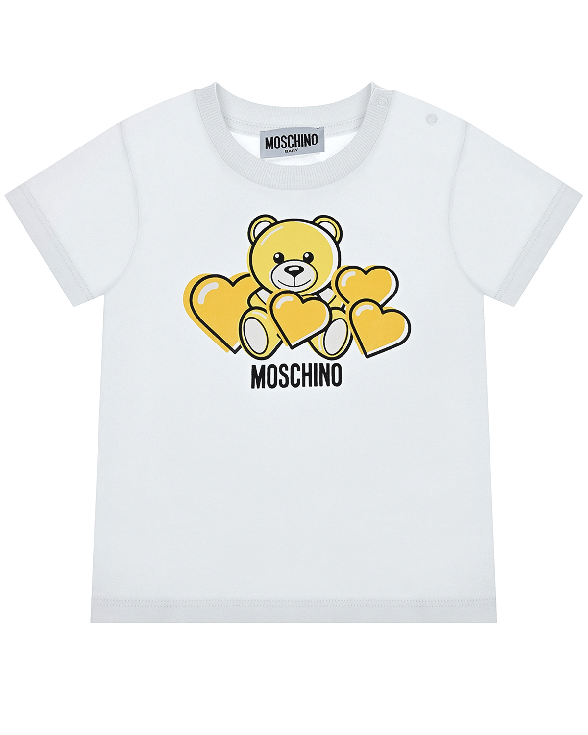 Где купить Белая футболка с принтом &quot;медвежонок&quot; Moschino детская Moschino 