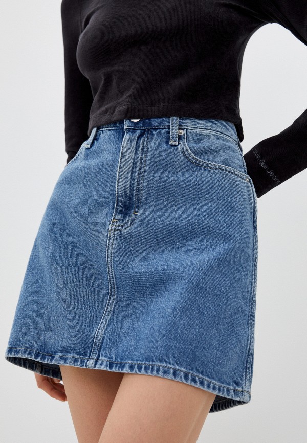 Где купить Юбка джинсовая Calvin Klein Jeans Calvin Klein Jeans 