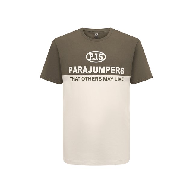 Где купить Хлопковая футболка Parajumpers Parajumpers 