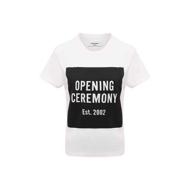 Где купить Хлопковая футболка Opening Ceremony Opening Ceremony 