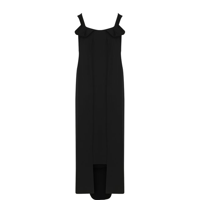 Где купить Однотонное шерстяное платье-миди свободного кроя  Yohji Yamamoto Yohji Yamamoto 