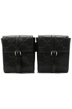 Кожаная поясная сумка GG Leather Gucci