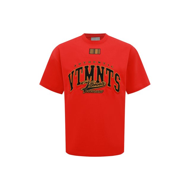 Где купить Хлопковая футболка VTMNTS Vtmnts 