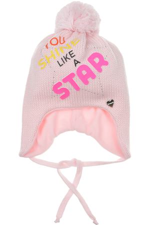 Розовая шапка с принтом &quot;STAR&quot; Il Trenino детская