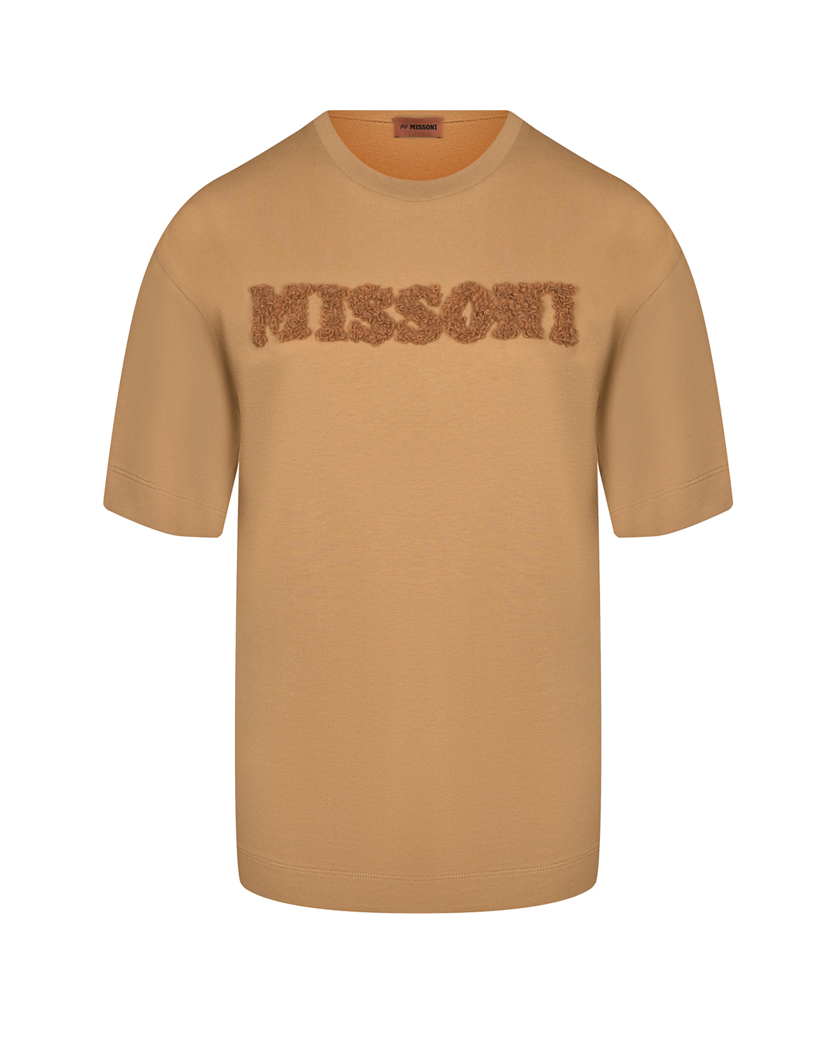 Где купить Коричневая футболка с объемным лого Missoni Missoni 