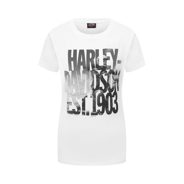 Где купить Хлопковая футболка Harley-Davidson Harley-Davidson 