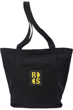 Джинсовая сумка-шоппер Raf Simons x Smiley с патчем