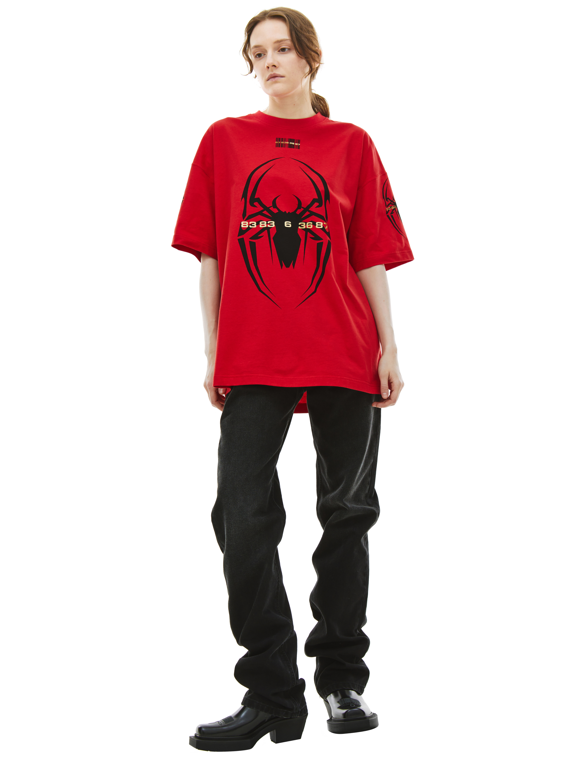 Где купить Оверсайз футболка Spider Vtmnts 