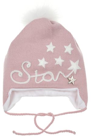 Розовая шапка с надписью &quot;Star&quot; Il Trenino детская