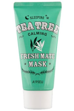 A'PIEU Ночная маска для лица FRESH MATE MASK успокаивающая с маслом чайного дерева 50