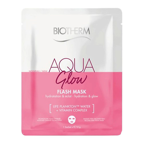 Где купить BIOTHERM Тканевая маска для лица Увлажнение и Сияние Aqua Glow Flash Mask Biotherm 