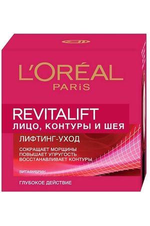 L'ORÉAL PARIS Антивозрастной крем "Ревиталифт" против морщин для лица, контуров и шеи