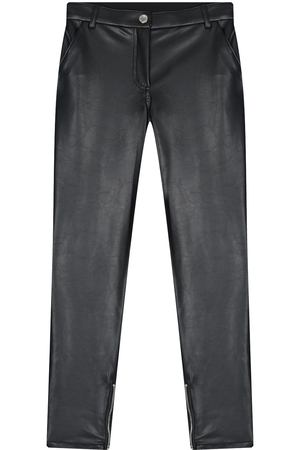 Черные брюки из эко-кожи Dolce&Gabbana детские