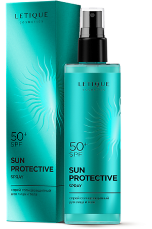 LETIQUE COSMETICS Спрей солнцезащитный для лица и тела SUN PROTECTIVE SPRAY SPF 50 100