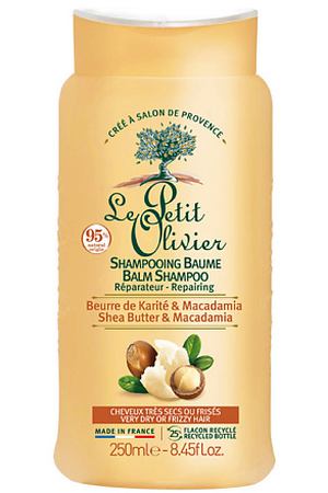 LE PETIT OLIVIER Шампунь-бальзам восстанавливающий с Маслом Карите-Макадамия для очень сухих/поврежденных волос