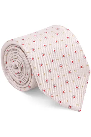 Шелковый галстук с узором ISAIA