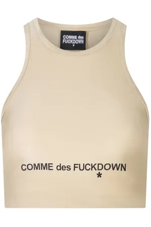 Топ с логотипом COMME DES FUCKDOWN