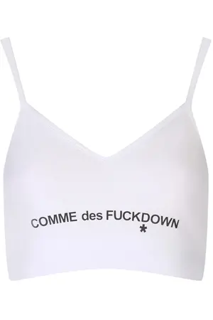 Топ с логотипом COMME DES FUCKDOWN