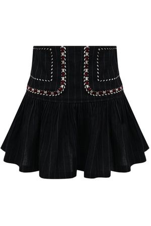 Льняная мини-юбка с контрастной отделкой Isabel Marant Etoile