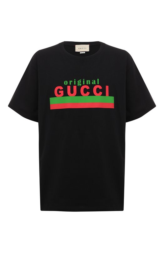Где купить Хлопковая футболка Gucci Gucci 
