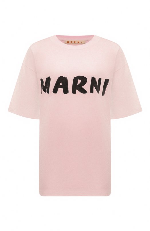 Где купить Хлопковая футболка Marni Marni 