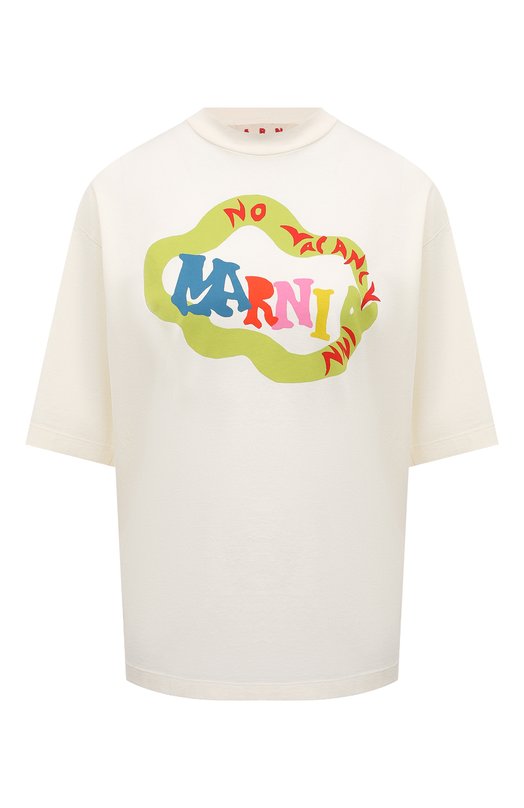 Где купить Хлопковая футболка Marni x No Vacancy Inn Marni Marni 