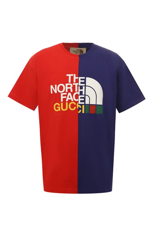 Где купить Хлопковая футболка The North Face x Gucci Gucci Gucci 