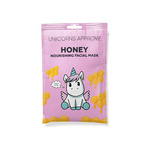Где купить UNICORNS APPROVE Тканевая маска для лица с экстрактом меда "питающая" Unicorns Approve 