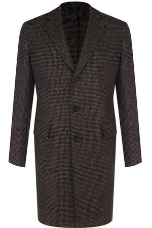 Однобортное пальто из кашемира Brioni