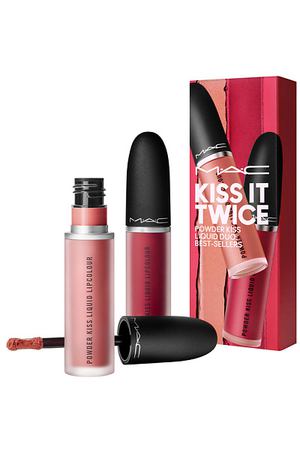 MAC Набор для губ Kiss It Twice Powder Kiss Liquid Duo Best-Sellers