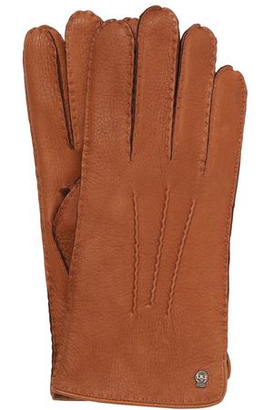 Кожаные перчатки с кашемировой подкладкой Roeckl