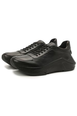 Кожаные кроссовки Giorgio Armani