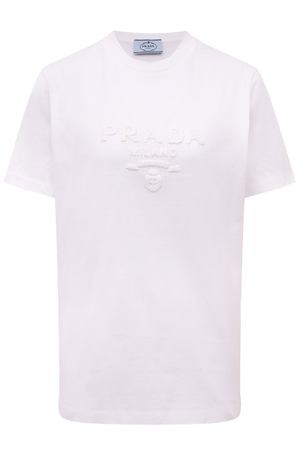 Хлопковая футболка Prada