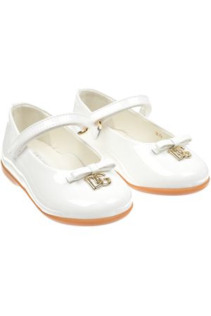 Белые лаковые туфли Dolce&Gabbana