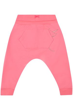 Розовые спортивные брюки с принтом &quot;кот-единорог&quot; Sanetta Kidswear