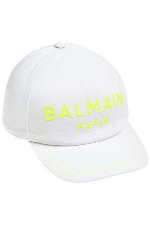 Бейсболка с лого, белая Balmain