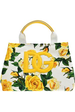 Сумка с принтом &quot;желтые розы&quot; Dolce&Gabbana