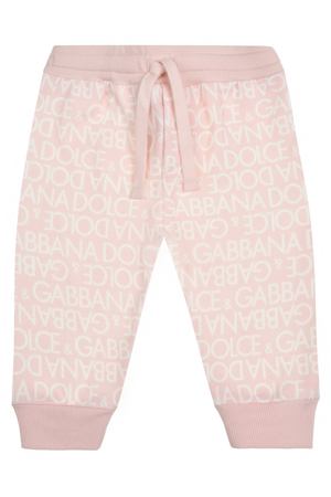Спортивные брюки со сплошным лого Dolce&Gabbana