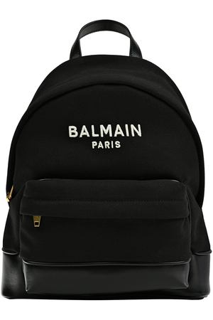 Рюкзак комбинированный, белое лого Balmain