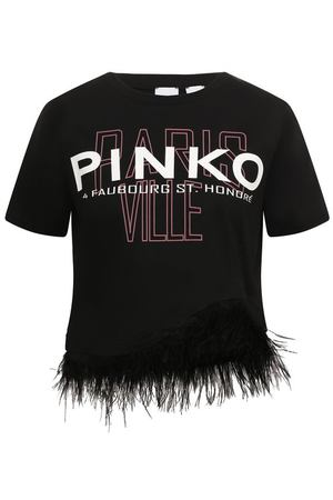 Хлопковая футболка Pinko