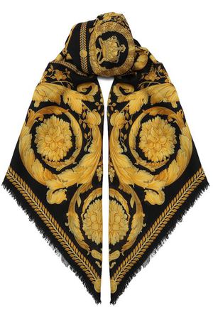 Платок из шерсти и шелка Versace