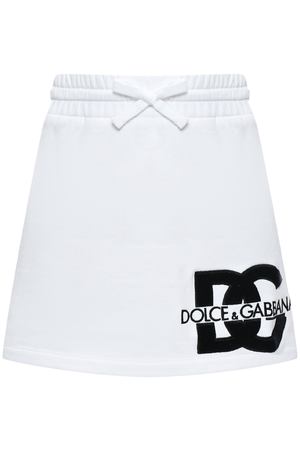 Юбка спортивная из хлопкового джерси Dolce&Gabbana