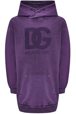 Платье-худи, фиолетовое Dolce&Gabbana
