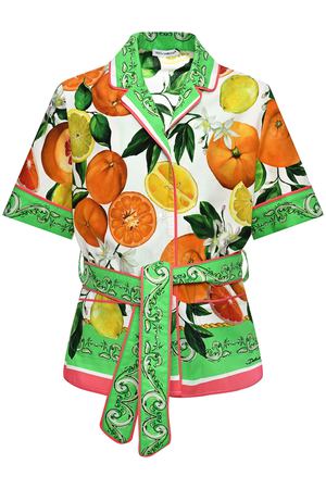 Рубашка с принтом &quot;фрукты&quot; Dolce&Gabbana