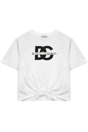 Футболка с крупным логотипом DG, белая Dolce&Gabbana