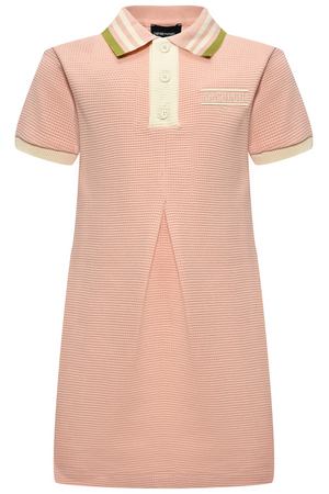 Платье с воротником-поло, розовое Emporio Armani