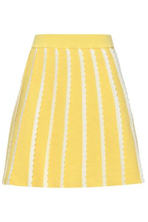 Вязаная желтая юбка Emporio Armani