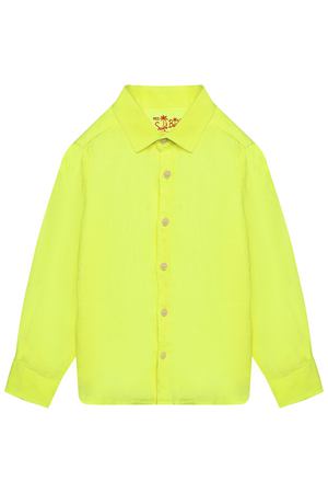 Льняная рубашка с длинными рукавами, желтая Saint Barth