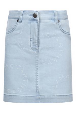 Джинсовая юбка со сплошным лого Stella McCartney